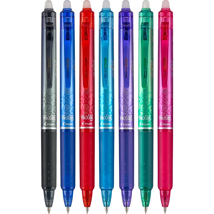 Pilot FriXion Ball Clicker Erasable Gel Pens, Extra Fine Point