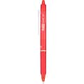 Pilot FriXion Ball Clicker Erasable Gel Pens, Fine Point, Red Ink, Dozen (31452)