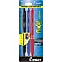 Pilot FriXion Ball Clicker Erasable Gel Pens, Fine Point, 0.7mm, Assorted Ink, 3/Pack (31467)~#|#~sp134165664_sc7