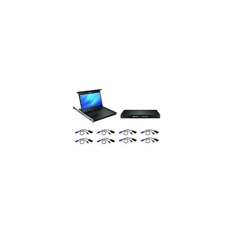 Avocent Local Rack Access Console with 8-Port KVM (LRA185KMM8D-G01) image 1