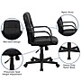 Flash Furniture Paulson Vinyl Swivel Mid-Back Executive Office Chair, Black (H8020)~#|#~sp134247237_sc7
