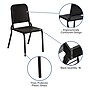 Flash Furniture HERCULES Series Plastic Stackable Melody Band/Music Chair, Black (HFMUSIC)~#|#~sp134247300_sc7