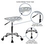 Flash Furniture Vibrant Tractor Seat Stool, Silver~#|#~sp134247462_sc7