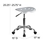 Flash Furniture Vibrant Tractor Seat Stool, Silver~#|#~sp134247463_sc7