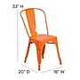 Flash Furniture Perry Contemporary Metal Dining Chair, Orange (CH31230OR)~#|#~sp134249203_sc7