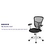 Flash Furniture Nicholas Ergonomic Mesh Swivel Mid-Back Multifunction Executive Office Chair, Black/White Frame (HL0001WHBK)~#|#~sp134249563_sc7
