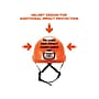 Ergodyne Skullerz 8974 Class E Safety Helmet & LED Light with MIPS Technology, 6-Point Suspension, Orange (60213)~#|#~sp134253966_sc7