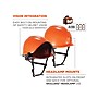 Ergodyne Skullerz 8974 Class E Safety Helmet & LED Light with MIPS Technology, 6-Point Suspension, Orange (60213)~#|#~sp134253967_sc7