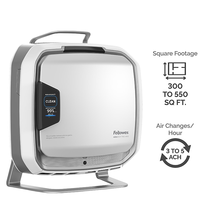 Fellowes AeraMax Pro AM3S True HEPA Tabletop Air Purifier, Silver