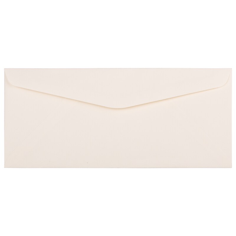 JAM Paper Strathmore #10 Business Envelope, 4 1/8" x 9 1/2", Natural White, 25/Pack (191170) image 1