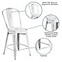 Flash Furniture Carly Contemporary Metal Counter Stool, Distressed White (ET353424WH)~#|#~sp134504863_sc7