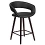 Flash Furniture Brynn Series Contemporary Vinyl Counter Height Stool, Black (CH152561BKVY)~#|#~sp134505115_sc7