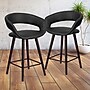 Flash Furniture Brynn Series Contemporary Vinyl Counter Height Stool, Black, 2-Pieces (2CH152561BKVY)~#|#~sp134505436_sc7