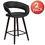 Flash Furniture Brynn Series Contemporary Vinyl Counter Height Stool, Black, 2-Pieces (2CH152561BKVY)~#|#~sp134505437_sc7