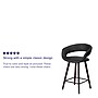 Flash Furniture Brynn Series Contemporary Vinyl Counter Height Stool, Black, 2-Pieces (2CH152561BKVY)~#|#~sp134505439_sc7
