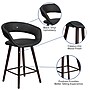 Flash Furniture Brynn Series Contemporary Vinyl Counter Height Stool, Black, 2-Pieces (2CH152561BKVY)~#|#~sp134505440_sc7