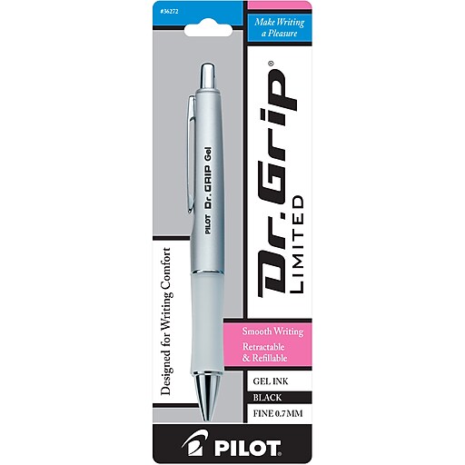 Pilot Dr. Grip Ltd. Retractable Gel Pen, Fine Point, Black Ink (36272
