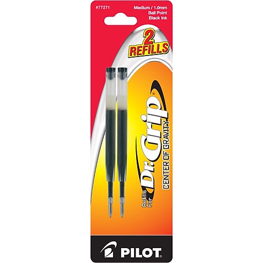 Pilot Dr. Grip Center Of Gravity Ballpoint Pen Refill, Medium Tip