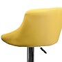 Flash Furniture Contemporary Vinyl Adjustable Height Barstool with Back, Yellow (CH82028AYEL)~#|#~sp134593356_sc7