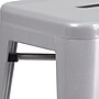Flash Furniture Kai Industrial Metal Barstool without Back, Silver (CH3132030SIL)~#|#~sp134593458_sc7