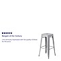 Flash Furniture Kai Industrial Metal Barstool without Back, Silver (CH3132030SIL)~#|#~sp134593618_sc7