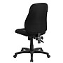 Flash Furniture Brandy Armless Ergonomic Fabric Swivel Mid-Back Task Office Chair, Black (BT90297M)~#|#~sp134594149_sc7