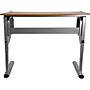 Flash Furniture 45.25"W Drafting Table, Cherry/Pewter (NAN-JN-2433-GG)~#|#~sp134594292_sc7