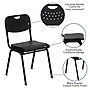 Flash Furniture HERCULES Series Plastic Stack Chair with Open Back, Black (RUTGK01BK)~#|#~sp134594408_sc7