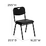 Flash Furniture HERCULES Series Plastic Stack Chair with Open Back, Black (RUTGK01BK)~#|#~sp134594409_sc7