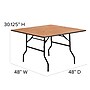 Flash Furniture Gerry Folding Table, 48" x 48", Natural (YTWFFT48SQ)~#|#~sp134594559_sc7