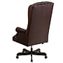 Flash Furniture Turner Ergonomic LeatherSoft Swivel High Back Fully Tufted Executive Office Chair, Brown (CI360BRN)~#|#~sp134692043_sc7