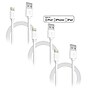 Overtime Apple MFi Certified Lighting USB 4ft Cable for iPhone/iPad/iPod Touch, White, Pack of 3 (CE14541A)~#|#~sp134771673_sc7