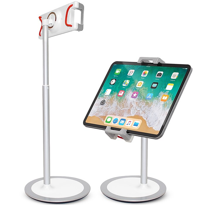 Overtime Purely Adjustable iPad Stand, Silver (PPSH119-WH) Staples