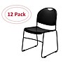 NPS Commercialine 850 Series Ultra Compact Stacking Chair, Black, 12/Pack (850-CL/12)~#|#~sp134772220_sc7