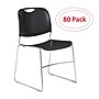 NPS 8500 Series Plastic Stacking Chair, Black, 80/Pack (8510/80)~#|#~sp134772288_sc7