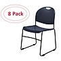 NPS Commercialine 850 Series Ultra Compact Stacking Chair, Blue, 8/Pack (855-CL/8)~#|#~sp134772338_sc7