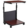 Flash Furniture Charger 24"W Rectangular Adjustable Standing Computer Desk, Mahogany (MT62881)~#|#~sp134781393_sc7