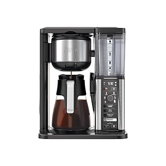 Ninja 10-Cups Automatic Drip Coffee Maker, Black/Stainless Steel (CM401)