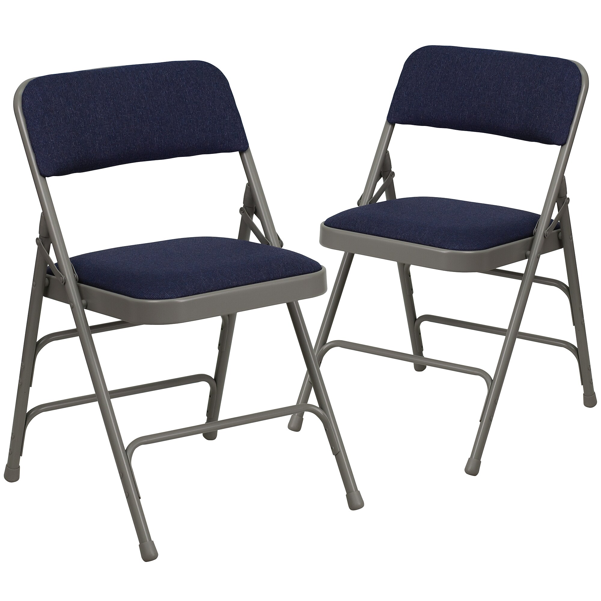 Flash Furniture HERCULES Series Fabric/Metal Folding Chair, Navy Blue, 2/Pack (2HAMC309AFNVY) Sansujyuku sansujyuku.com