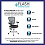 Flash Furniture Nicholas Ergonomic Mesh Swivel Multifunction Executive Office Chair, Dark Gray/White Frame (HL0001WHDKGY)~#|#~sp134860903_sc7