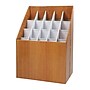 AdirOffice 20-Slot Roll File, 22"H x 12"W x 15"D, Walnut (628)~#|#~sp134864959_sc7