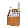 AdirOffice 20-Slot Roll File, 22"H x 12"W x 15"D, Walnut (628)~#|#~sp134864960_sc7