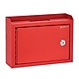 AdirOffice Wall Mountable Suggestion Drop Box, 9.75"W x 7"H x 3"D, Red (631-02-RED)~#|#~sp134865046_sc7