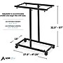 AdirOffice Blueprint Metal Mobile File Cart with Lockable Wheels, Black (614-BLK)~#|#~sp134865091_sc7