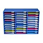 AdirOffice 30-Compartment Literature Organizer, 13" x 32", Blue (501-30-BLU)~#|#~sp134865189_sc7