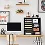 AdirOffice 500 Series 16-Compartment Literature Organizer, 20" x 11.8", Black (500-16-BLK)~#|#~sp134865246_sc7