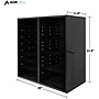 AdirOffice 500 Series 16-Compartment Literature Organizer, 20" x 11.8", Black (500-16-BLK)~#|#~sp134865249_sc7