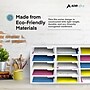 AdirOffice 15-Compartment Literature Organizer, 32" x 13", White (501-15-WHITE)~#|#~sp134865259_sc7