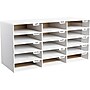 AdirOffice 15-Compartment Literature Organizer, 32" x 13", White (501-15-WHITE)~#|#~sp134865263_sc7