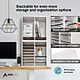 AdirOffice 16-Compartment Literature Organizer, 11.8" x 20", White (500-16-WHI)~#|#~sp134865271_sc7